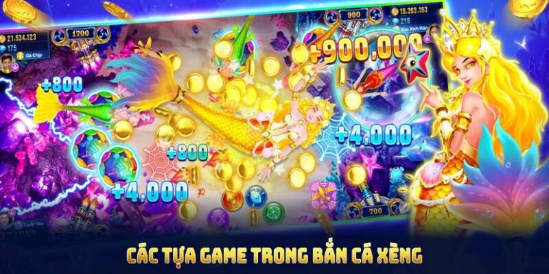 Các tựa game trong bắn cá xèng